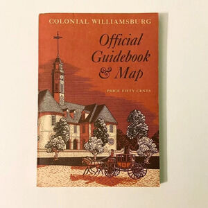 Vintage 1976 Colonial  Williamsburg Official Guidebook and Map